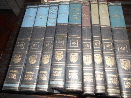 9  NINE  volumes  1952 Britannica Great Books:  of the Western World  -  Vol 40 to 49 (not 42)