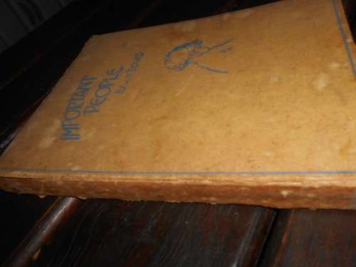 Important People - by J.H. Dowd - Brenda Spencer illus drawing art  book - 1935