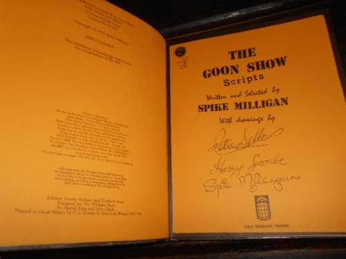 Goon Show Scripts (1st e) by Spike Milligan. Drawings  P Sellers, H Secombe & S Milligan