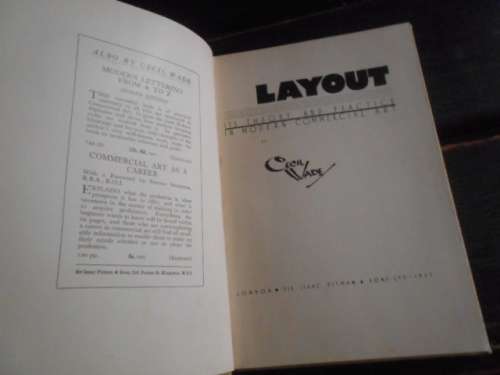 LAYOUT  THEORY & PRACTICE MODERN COMMERCIAL ART - PITMAN - Cecile Wade