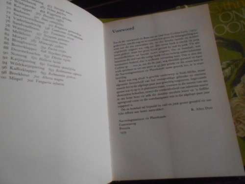 CYNTHIA LETTY - ONS EIE BOOMBOEK - geillus hardeb & stofomslag -Tafelberg 1980