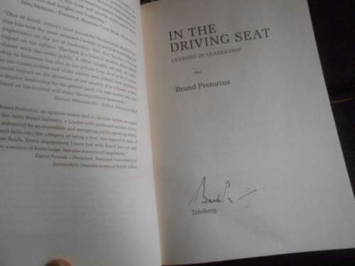 BRAND PRETORIUS - IN THE DRIVING SEAT LESSONS LEADERSHIP