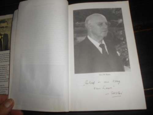 2 BOEKE -   DIE MAN EN SY TYD (DE KLERK) & STEM UIT DIE WILDERNESS ( PW BOTHA)