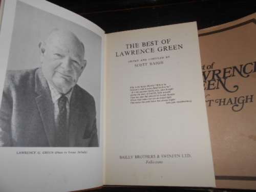 SCOTT HAIGH - THE BEST OF LAWRENCE GREEN (STORIES) 1974 BAILEY BROTHERS LONDEN