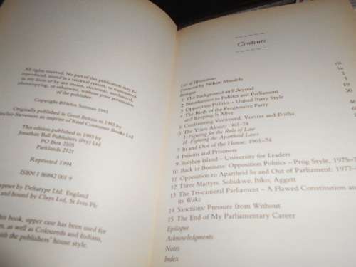 HELEN SUZMAN - MEMOIRS - IN NO UNCERTAIN TERMS (Memoirs) 1994 hardback & newspaper clipping 2009