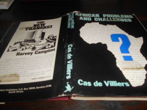 CAS DE VILLIERS - African Problems and Challenges - Valiant Publishers 1st ed  1976