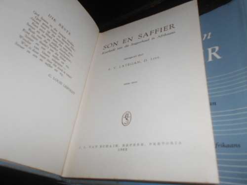 SON EN SAFFIER FV LATEGAN KERNBEELD - MOOISTE OU  JEUGVERHALE 1962