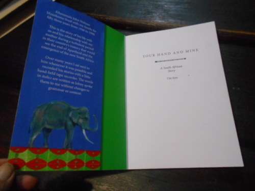 Your Hand and Mine: A South African  (true) Story - Softcover 2013