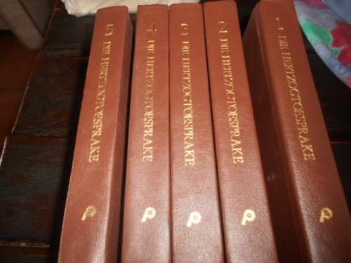 DIE HERTZOGTOESPRAKE - Perskor-uitgewery 1977. Eerste druk. Hardeband stel 5 boeke uit stel van 6