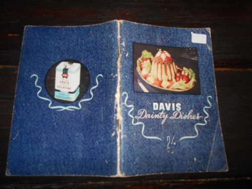 Davis Dainty Dishes (gelatine)  collecttive small illus recipe softback ed. 1938