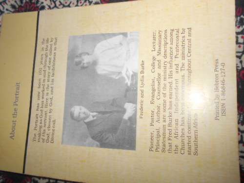 FREDERIC H BURKE (Autograph) PORTRAIT OF A PIONEER - AN AUTOBIOGRAPHY