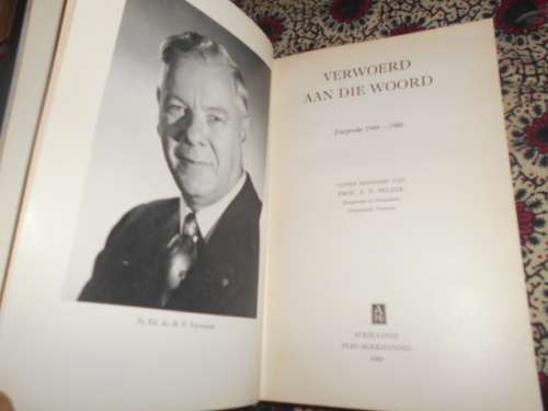 PROF. AN PELZER - VERWOERD AAN DIE WOORD - Toesprake 1948-1966 -