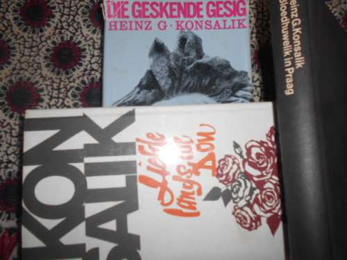 3 HEINZ KONSALIK boeke - DIE GESKENDE GESIG, BLOEDHUWELIK IN PRAAG, LIEFDE LANGS DIE DON