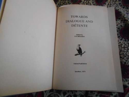 FR METROWICH - TOWARDS DIALOGUE AND DETENTE - 1975 VALAINT PUB.