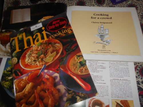 2 WOOLWORTHS - THAI & ASIAN STEP BY STEP & COOKING FOR A CROWD  C WELGEMOED