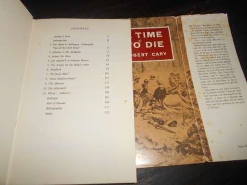 ROBERT CARY - A TIME TO DIE - HOWARD TIMMINS 1969 hardb & dustc.