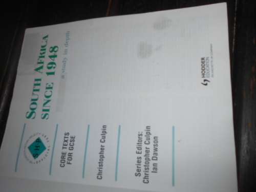 Christopher Culpin -South Africa since 1948 - A study in deph