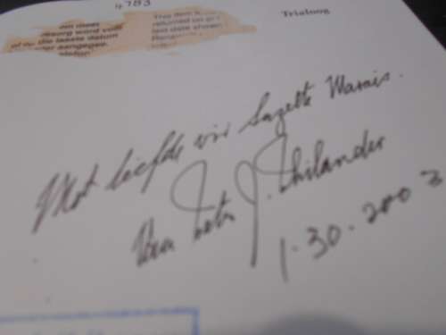 TRIALOOG - PJ PHILANDER  AUTOGRAPHED GEDIGTEBOEK