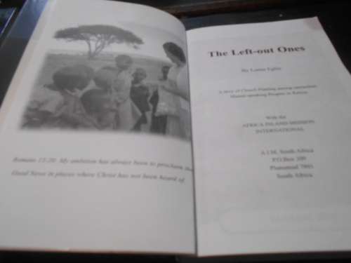 THE LEFT-OUT ONES BY LORNA EGLIN  Masai-Kenya _Africa Inland Mission illus softback