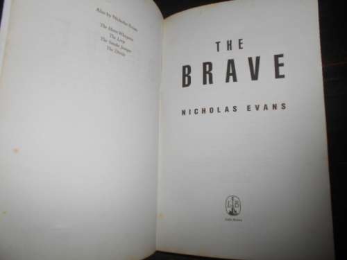 THE BRAVE, NICHOLAS EVANS -  SOFTBACK