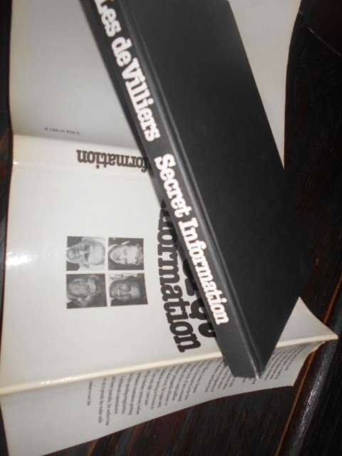 LES DE VILLIERS - SECRET INFORMATION 1st ed 1980 hardb & dusc