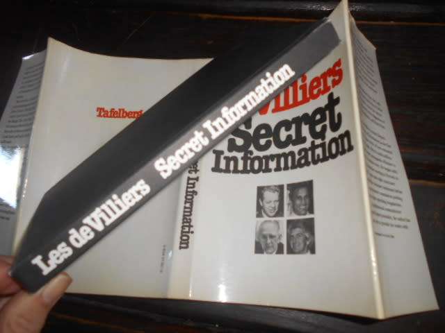 LES DE VILLIERS - SECRET INFORMATION 1st ed 1980 hardb & dusc