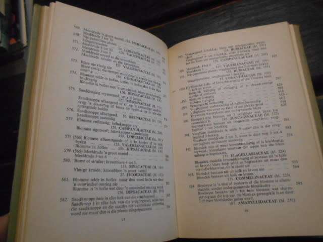 1953 - SUID-AFRIKAANSE BLOMPLANTE - AP GOOSSENS -  Sleutels tot families en genera