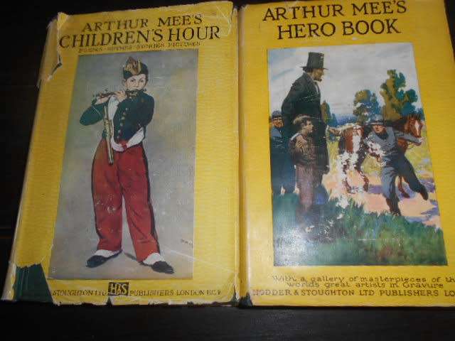 2 Arthur Mee books: Hero book & Childrens Hour illus - Hodder & Stoughton