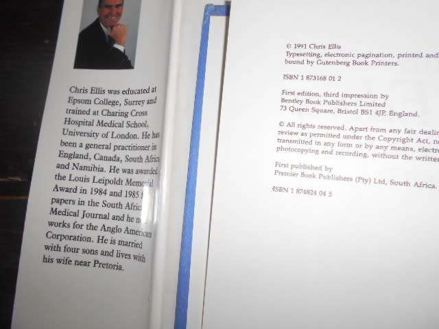 CHRIS ELLIS - THE SOFT EDGES OF FAMILY PRACTICE (humorous incidents)  autographed 1992