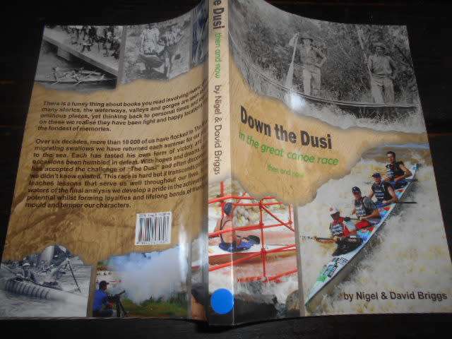 DOWN THE DUSI - CANOE RACE by Nigel & David Briggs  (illus maps etc. 2011