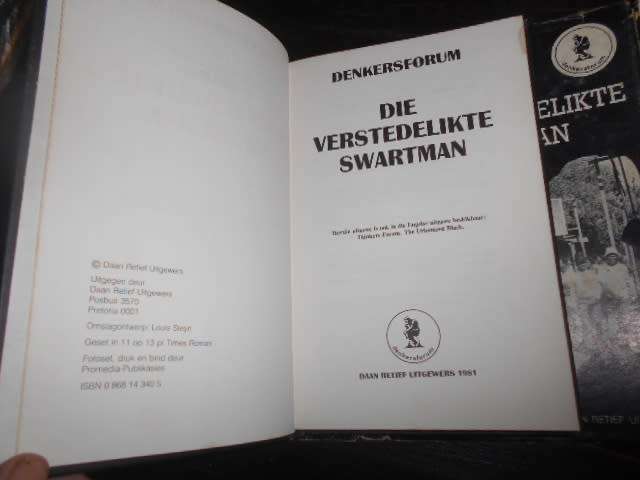 Denkersforum- Die verstedelikte ..... - Daan Retief 1981