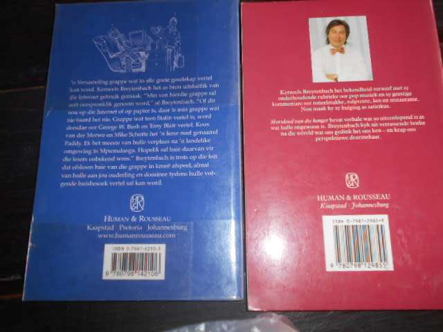 2 KERNEELS BREYTENBACH BOOKS -  Morsdood van die honger autographed &  die skoon grapboek