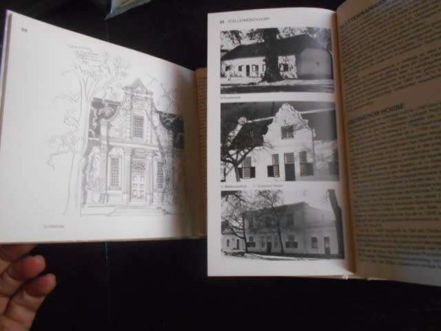 2 huis boeke:   KAAPS-HOLLANDSE HUISE P BROOK SIMONS en STELLENBOSCH TE VOET