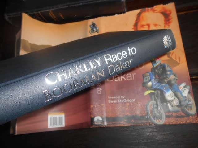 RACE TO DAKAR -  (motor bikes) Charley Boorman - Warner Books  illus hardback & dustc