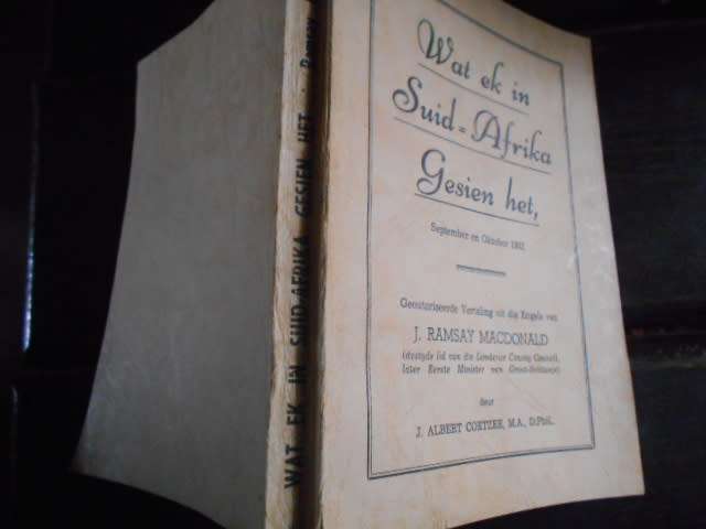 R MACDONALD - WAT EK IN SUID-AFRIKA GESIEN HET IN 1901 & 1902