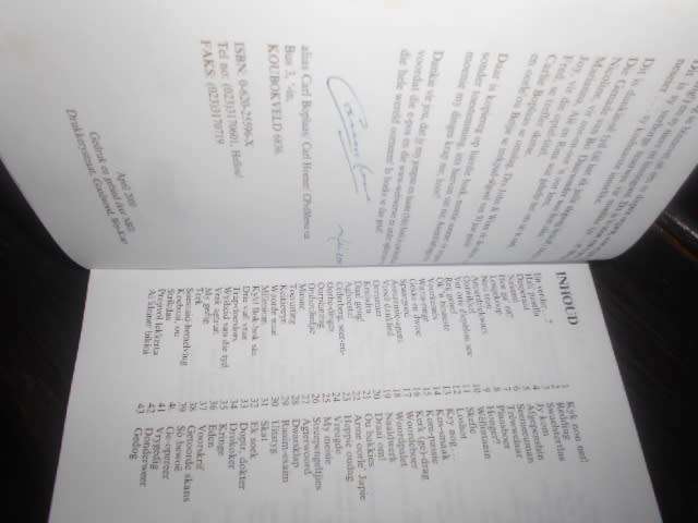 CARL BOPLAAS - KOUBOKVELD - BOKVELDSE BINNEVET GEDIGTE AUTOGRAPHED