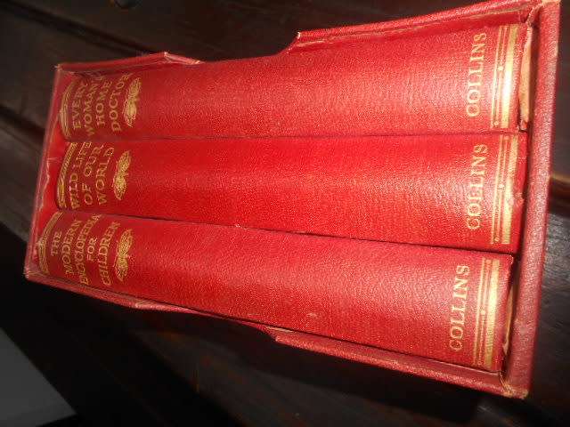 3 RARE 1934 BOOKS  IN BOX - MODERN ENCYCL FOR CHILD,  EVERYWOMANS HOMEDOCTOR,  WILDLIFE OF WORLD