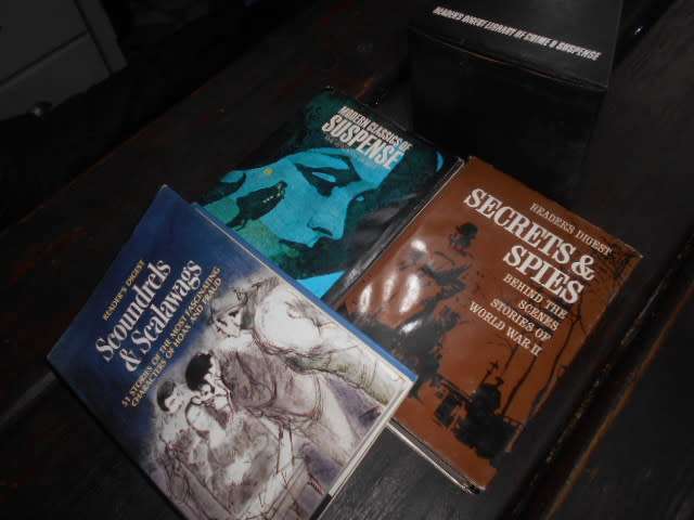 Set of 3 Readers Digest books: Secrets & Spies  WW1 , Scoundrels & Scalawags, Modern Suspense