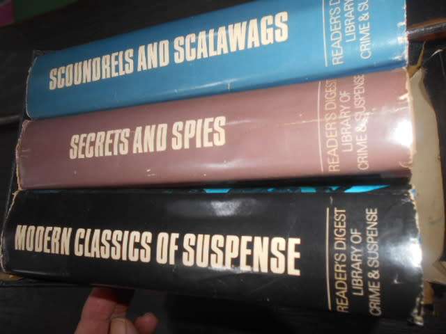 Set of 3 Readers Digest books: Secrets & Spies  WW1 , Scoundrels & Scalawags, Modern Suspense