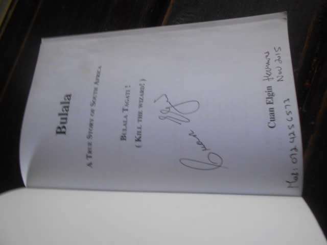 BULALA A True Story of South Africa CUAN ELGIN Signed by CUAN ELGIN Ladismith (Author)