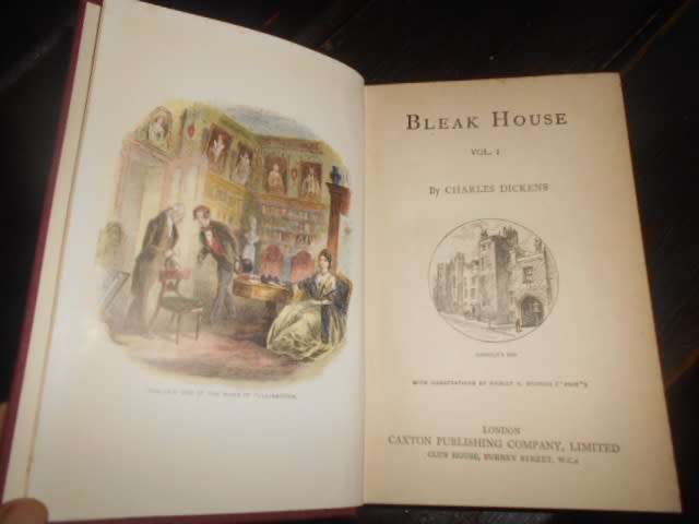 Charles Dickens 26 set of  rare books Caxton Company lovely illus by Cruickshank & leach