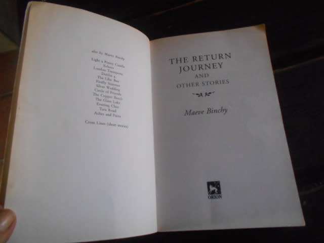 Maeve Binchy -  The return journey and other stories - only available in SA 1999 softback