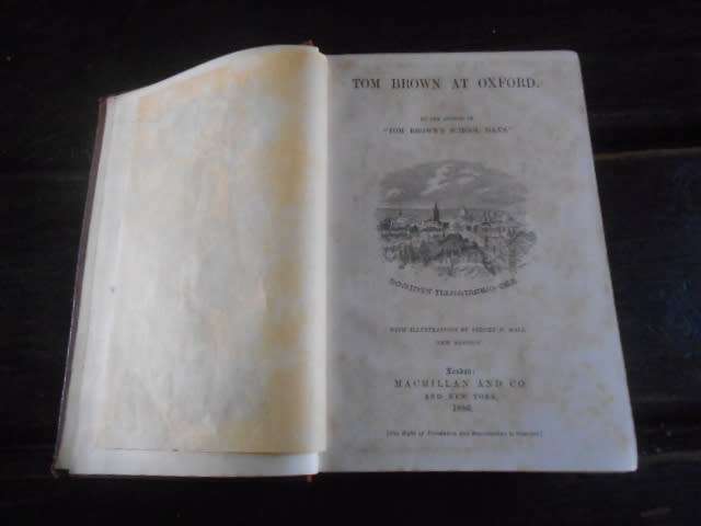 Tom Brown at Oxford - Macmillan & Co  antique 1886 illus hardback