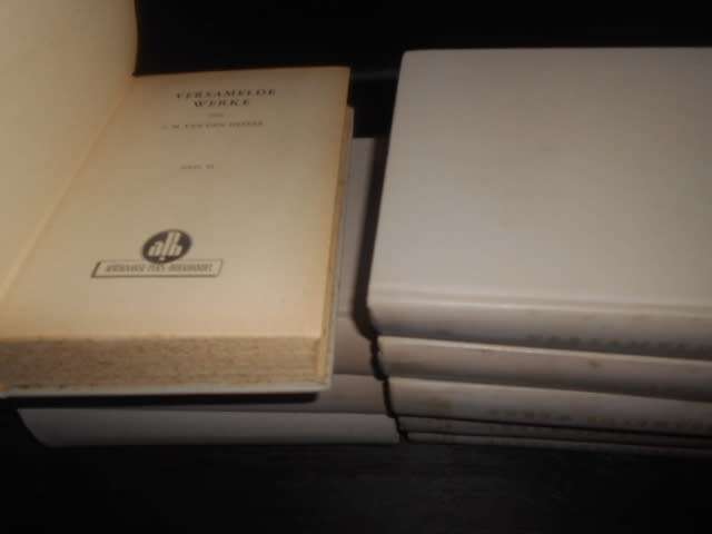 CM V D HEEVER - VOLLEDIGE   RARE  STEL 9 BOEKE VERSAMELDE WERKE met GEDENKBOEK 1959