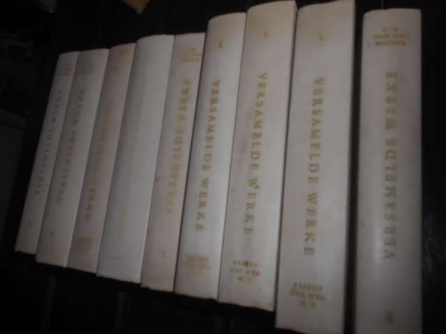 CM V D HEEVER - VOLLEDIGE   RARE  STEL 9 BOEKE VERSAMELDE WERKE met GEDENKBOEK 1959