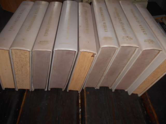 CM V D HEEVER - VOLLEDIGE   RARE  STEL 9 BOEKE VERSAMELDE WERKE met GEDENKBOEK 1959