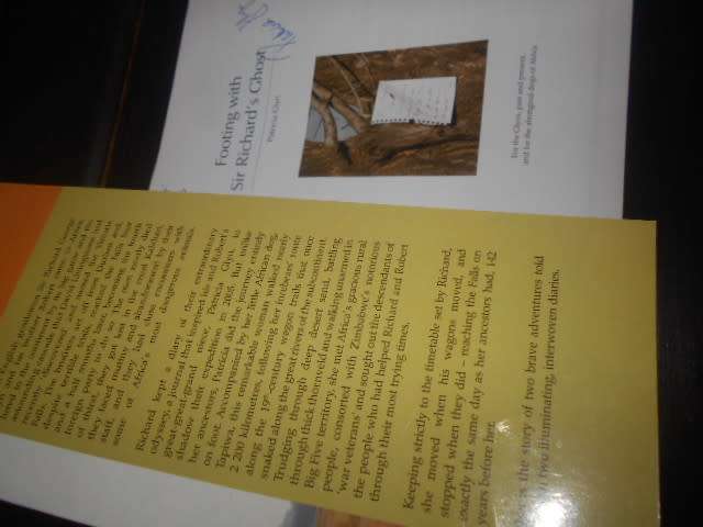 PATRICIA GLYN - FOOTING WITH SIR RICHARD`S GHOST -  Patricia Glyn autographed message