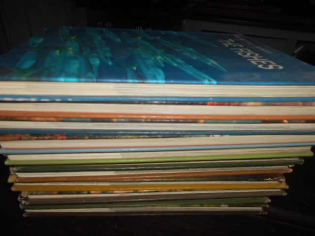 LIFE NATURE LIBRARY 9 ILLUS BOOKS -Fishes, The Sea, Earth,  primates, Mountains, Insects etc.