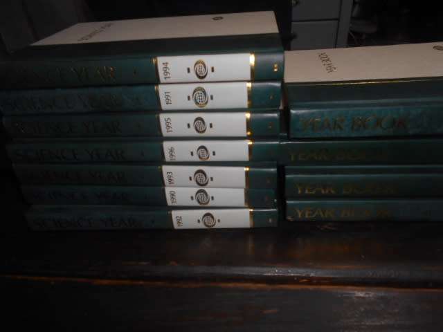 The World Book Encyclopedia -  4 Year books &  7 Science Year Supplement books