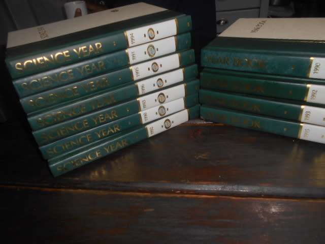 The World Book Encyclopedia -  4 Year books &  7 Science Year Supplement books
